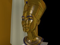 nefertiti 3d modellezés