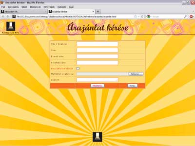 ajtoszalon webshop, webdesigner munka 